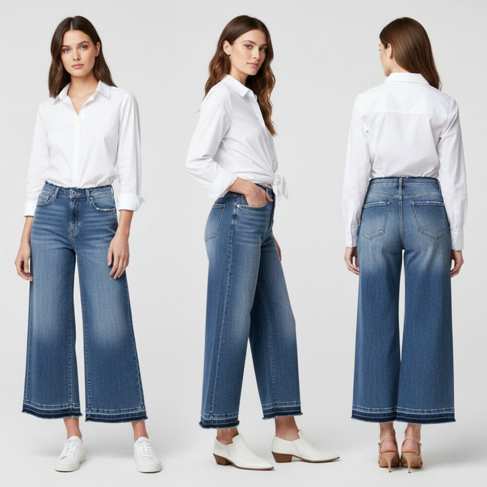 Risen High Rise Crop Jeans, NWT, Sizes 13 & 15